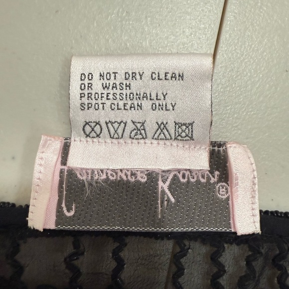 NWT Laurence Kazar Women’s Black 100% Silk Beaded Open Front Cardigan  Size 10 - Picture 5 of 7